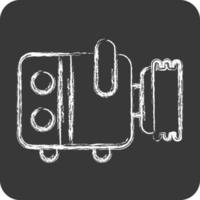 Icon Compresor. related to Car Service symbol. Chalk Style. repairing. engine. simple illustration vector