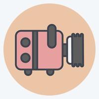 Icon Compresor. related to Car Service symbol. Color Mate Style. repairing. engine. simple illustration vector