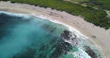 Aerial views of Guadeloupe, Pointe des Chateaux video