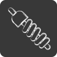 Icon Suspension. related to Car Service symbol. Chalk Style. repairing. engine. simple illustration vector