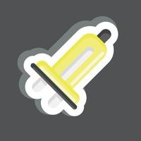 Sticker Car Light. related to Car Service symbol. repairing. engine. simple illustration vector