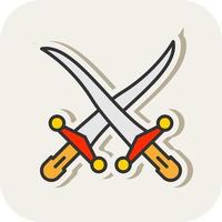 Swords Vector Icon Design