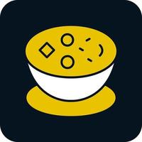 Clam Chowder Vector Icon Design