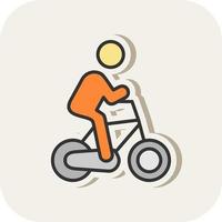 Cycling Person Vector Icon Design