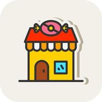 Candy Shop Vector Icon Design