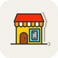 Mobile Shop Vector Icon Design