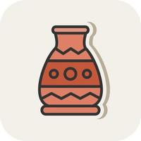 Amphora Vector Icon Design