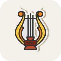 Lyre Vector Icon Design