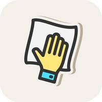 Wipe with Hand Vector Icon Design