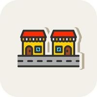 Street Market Vector Icon Design