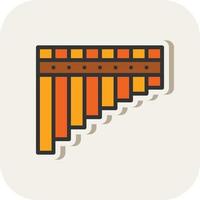 Pan Flute Vector Icon Design