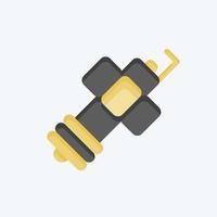 Icon Spark Plug. related to Car Service symbol. Flat Style. repairing. engine. simple illustration vector