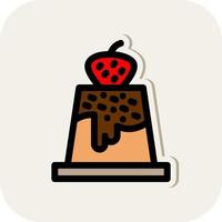 Pudding Vector Icon Design