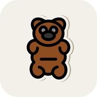 Gummy Bear Vector Icon Design