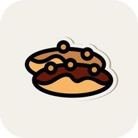 Eclair Vector Icon Design