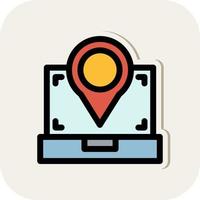 Scanning Location Vector Icon Design