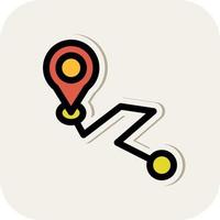 Point Destination Vector Icon Design