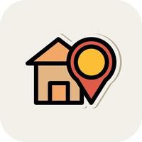 Home Destination Vector Icon Design