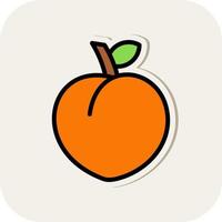 Peach Vector Icon Design