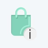 Icon Info. related to Contactless symbol. Flat Style. simple design editable. simple illustration vector