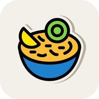 Poke Food Vector Icon Design