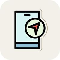 Navigation App Vector Icon Design