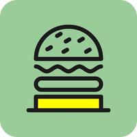 Burger Sandwich Vector Icon Design