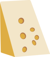 Triangular Piece of Emmental Cheese png