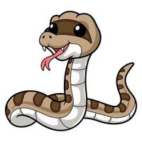 Cute happy gopher snake cartoon vector