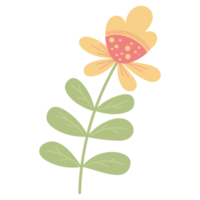 geel bloem. sticker png