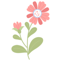 rote Blumen. Aufkleber png