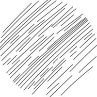 round linear hatching abstract background vector
