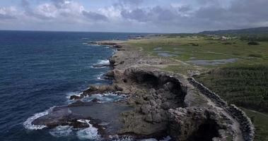 Antenne Ansichten von das Natur Landschaften von Barbados video