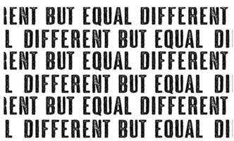 sin costura modelo diferente pero igual, detener racial discriminación. aislado en blanco antecedentes vector