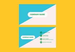 Modern Creative and Clean Business Card Template. Flat Design Vector Illustration. Stationery Design