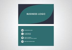 Modern Creative and Clean Business Card Template. Flat Design Vector Illustration. Stationery Design