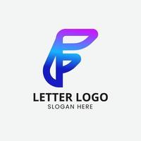 Letter F logo icon design. F logo shape. Usable for business and people logos. F letter logo design template vector