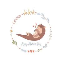 Happy Mothers day illustration vector