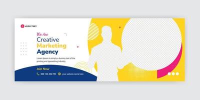 Creative Business Social Media Cover Banner Template vector