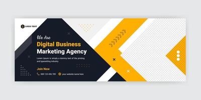 Digital Marketing Agency Social Media Cover Banner Template vector