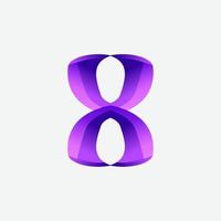 Number 8 vector design, eight number design, creative 8, colorful eight