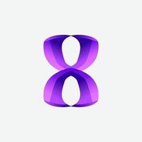 Number 8 vector design, eight number design, creative 8, colorful eight