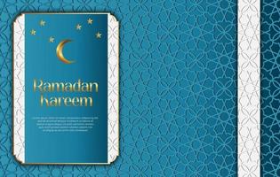 prima vector islámico estilo Ramadán kareem y eid decorativo antecedentes