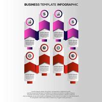 Premium Vector Gradient infographic steps template