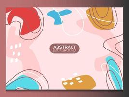 Flat abstract background vector