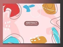 Flat abstract background vector