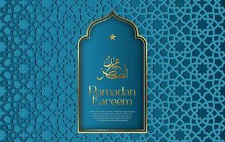 prima vector islámico estilo Ramadán kareem y eid decorativo antecedentes