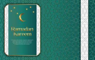 prima vector islámico estilo Ramadán kareem y eid decorativo antecedentes