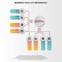 Premium Vector Gradient infographic steps template