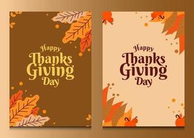 Happy Thanksgiving Day Background Template vector